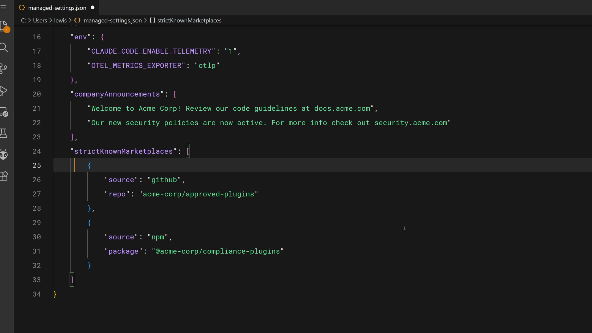 Sơ đồ thứ tự ưu tiên skill với Enterprise, cùng file managed-settings.json